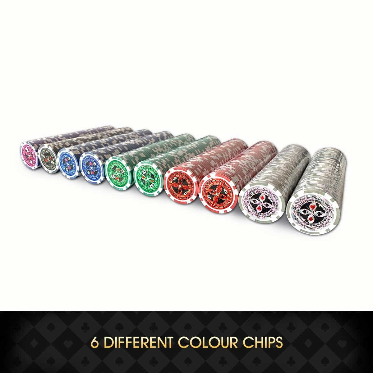 DS BD 500 Holographic Butterfly Chips Poker Card Game Play Set Casino