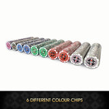 DS BD 500 Holographic Butterfly Chips Poker Card Game Play Set Casino