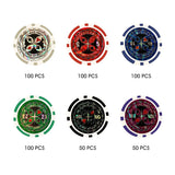 DS BD 500 Holographic Butterfly Chips Poker Card Game Play Set Casino