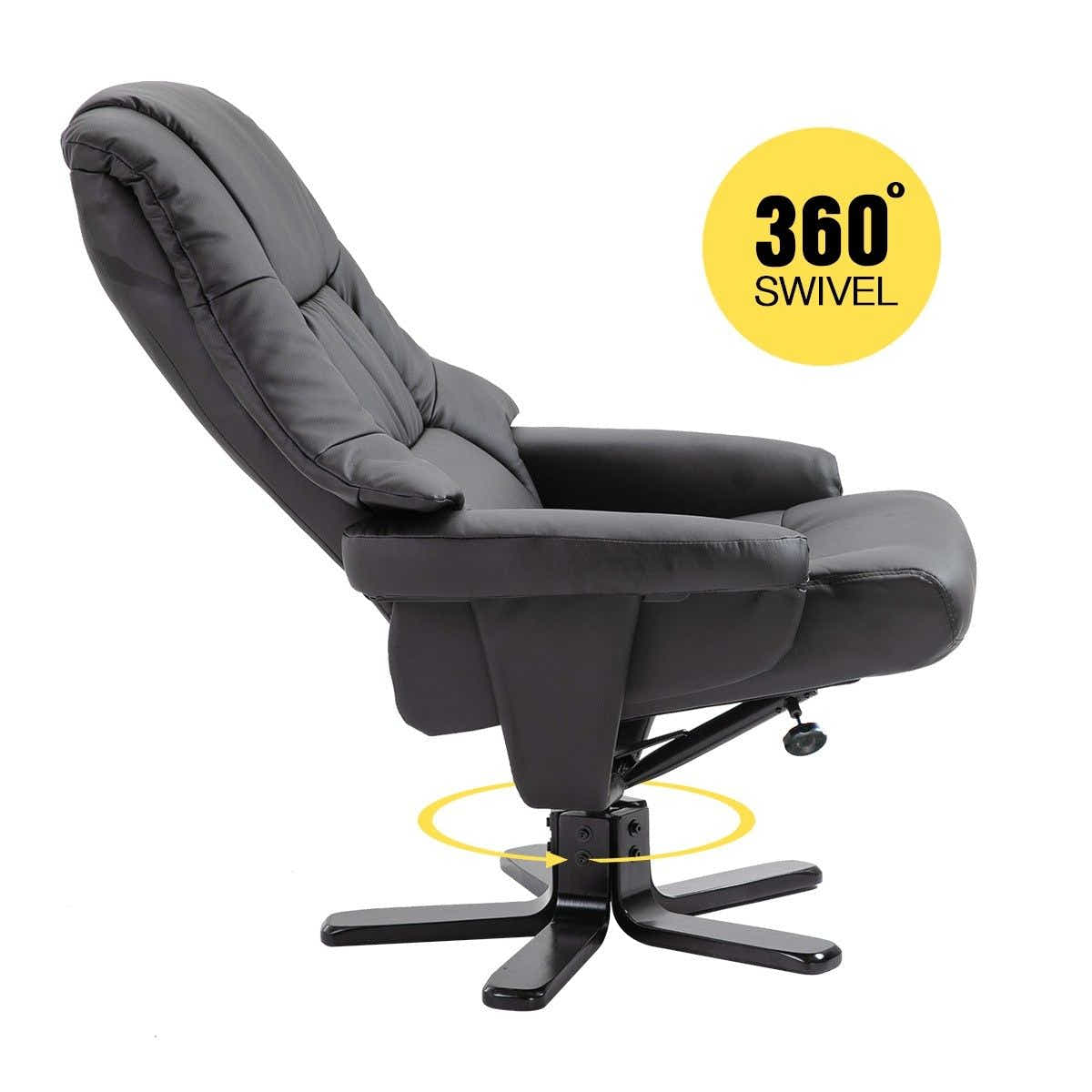 DS BD Luxdream Home Office Recliner Chair PU Leather Armchair Lounge Sofa Couch