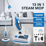 DS BD New Maxkon 13-in-1 Steam Mop 1500W Handheld Steamer Multiple Function