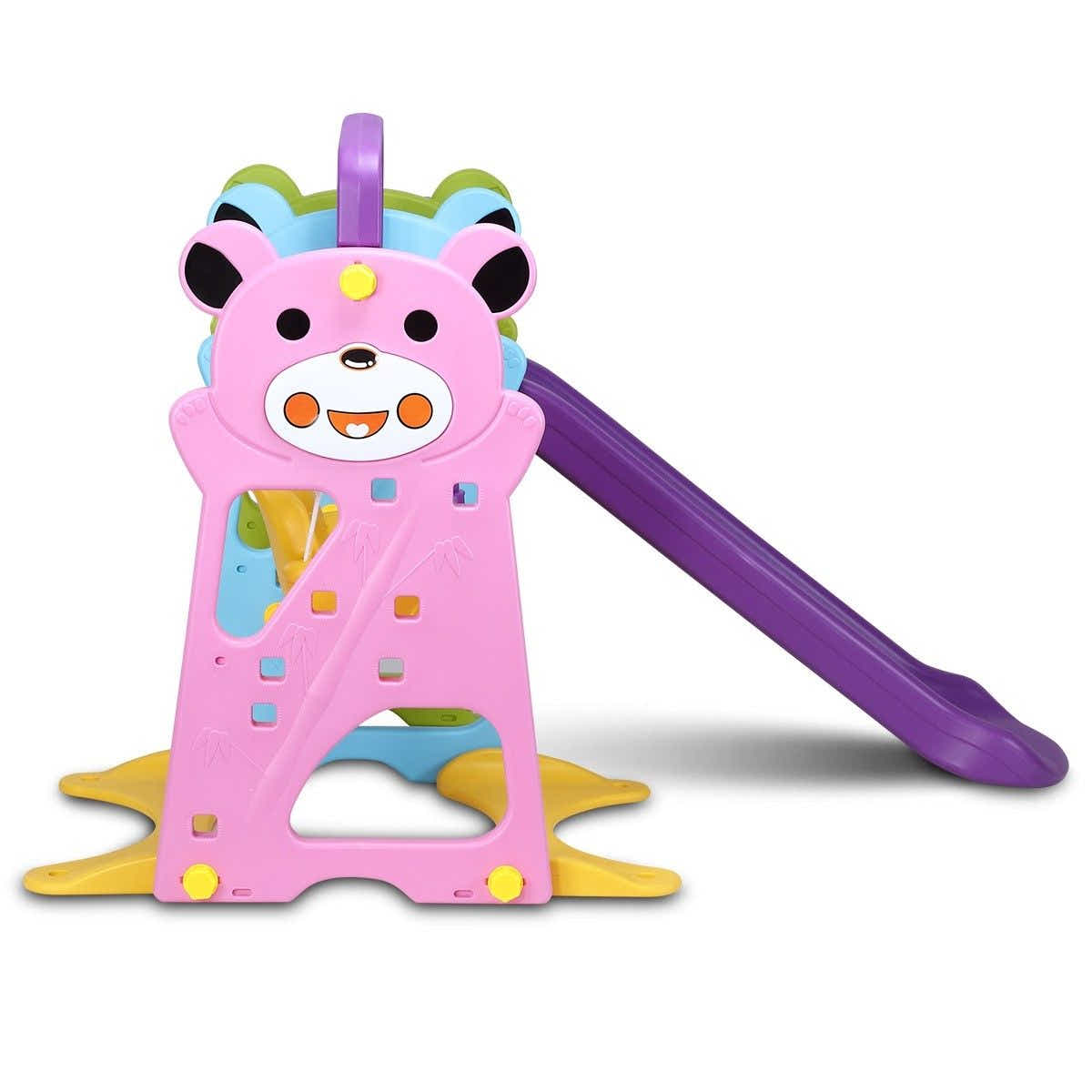 DS BD Colourful Swing Slide Basketball Playground Set Kids Play Gym