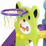 DS BD Colourful Swing Slide Basketball Playground Set Kids Play Gym