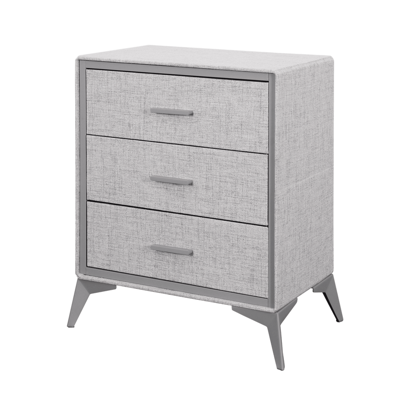 Delani 3-Drawer Chest - Grey