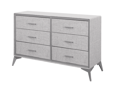 Delani 6-Drawer Lowboy - Grey