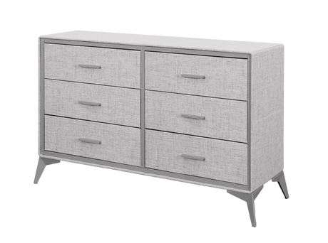 Delani 6-Drawer Lowboy - Grey