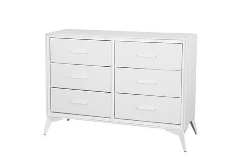 Delani 6-Drawer Lowboy - Cream