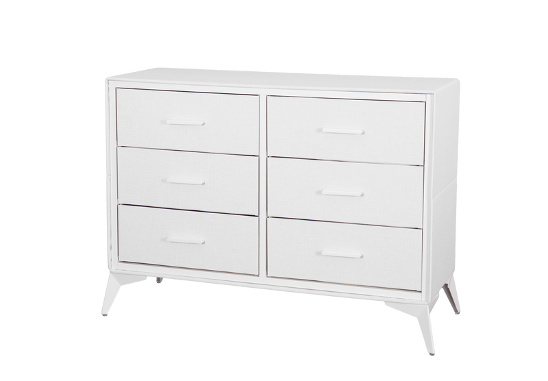 Delani 6-Drawer Lowboy - Cream