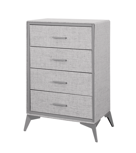 Delani 4-Drawer Tallboy - Grey