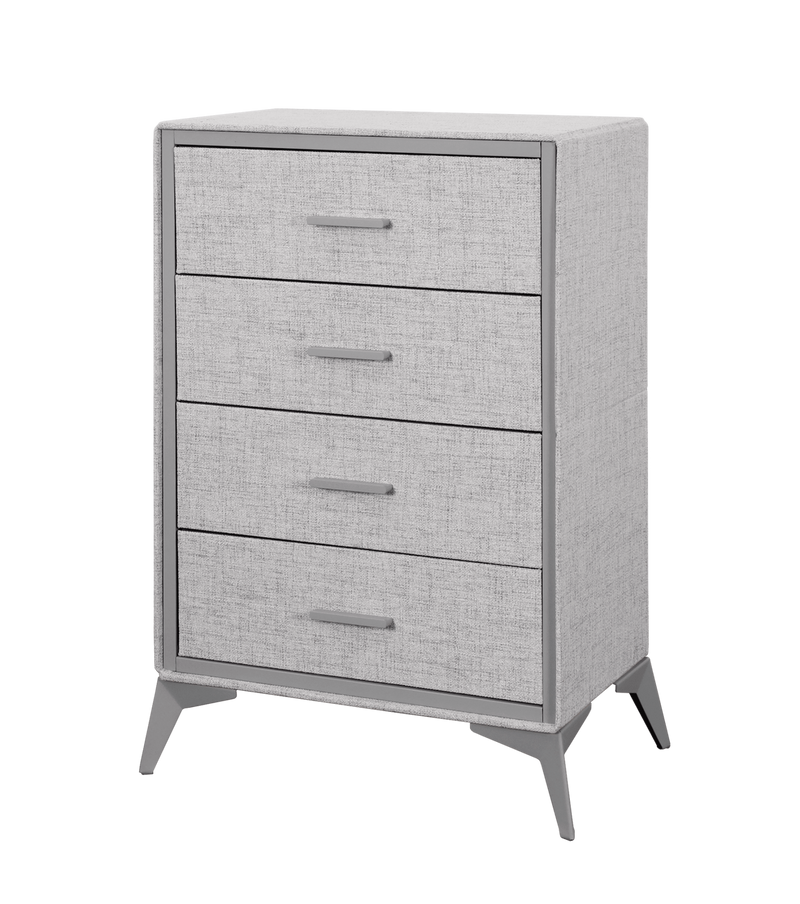 Delani 4-Drawer Tallboy - Grey