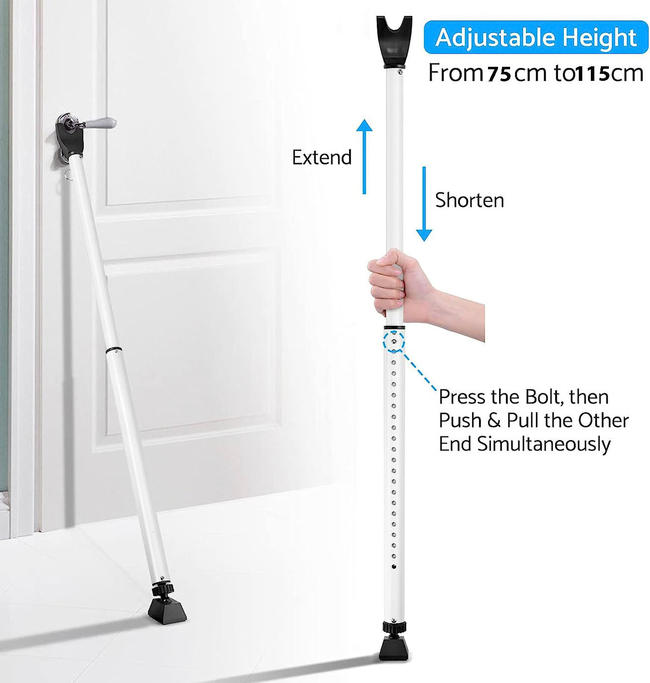 DS BS 2 in 1 Door Security Bar Sliding Door Security Bar