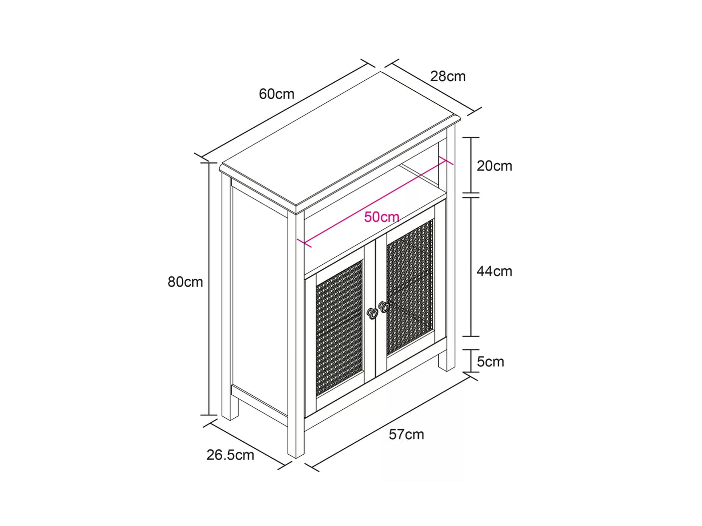 Rattan Storage Cabinet