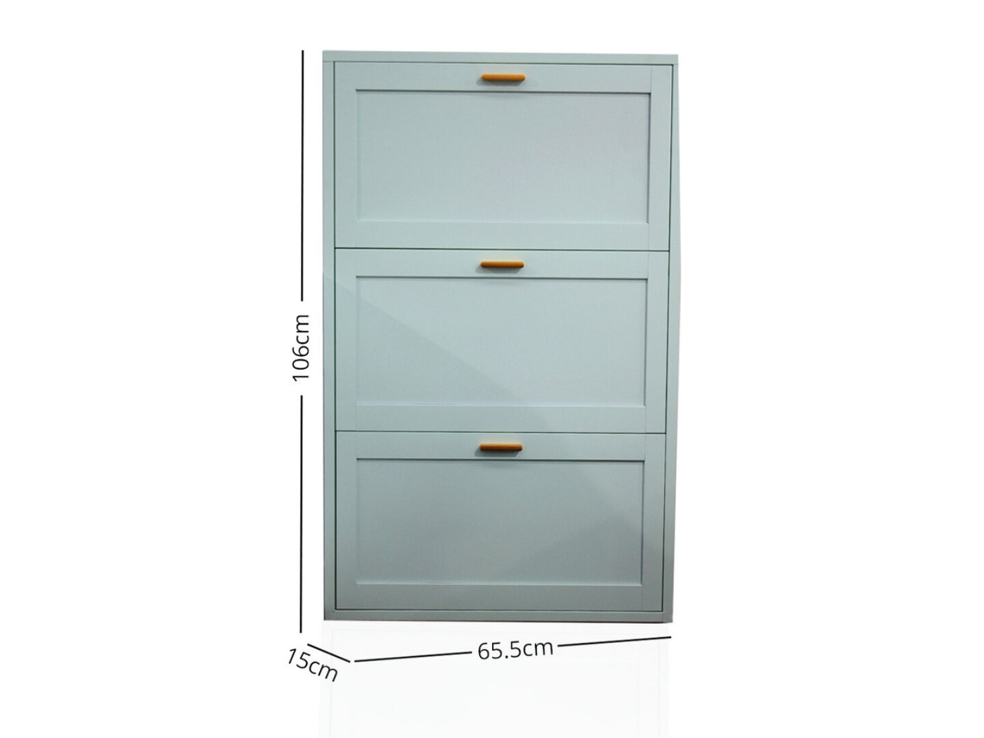 Lonna Steel Shoe Cabinet 3-Layer Turquoise