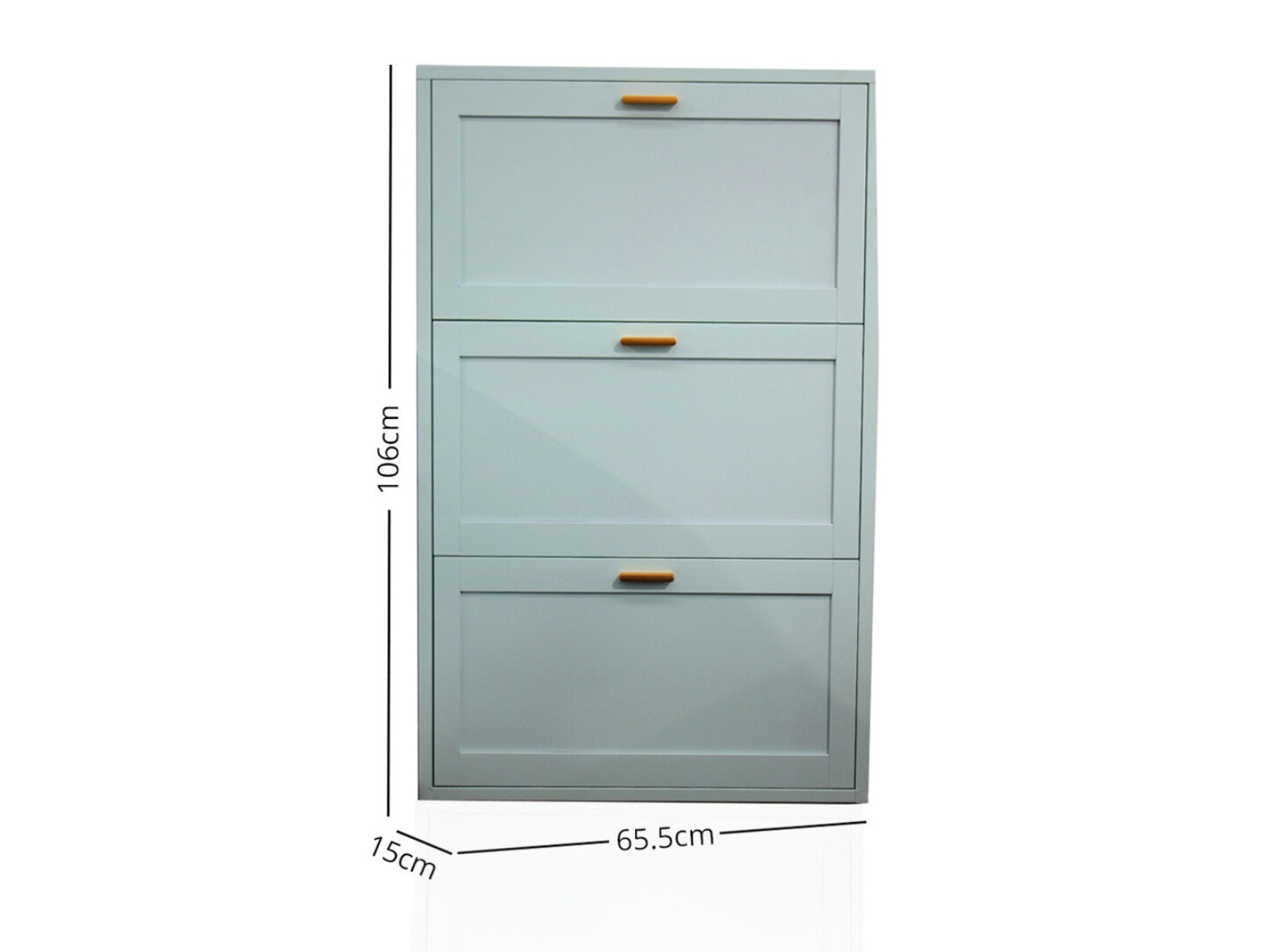 Lonna Steel 3-Layer Shoe Cabinet - Turquoise