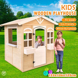DS BD Outdoor Kids Cubby House Wooden Playhouse