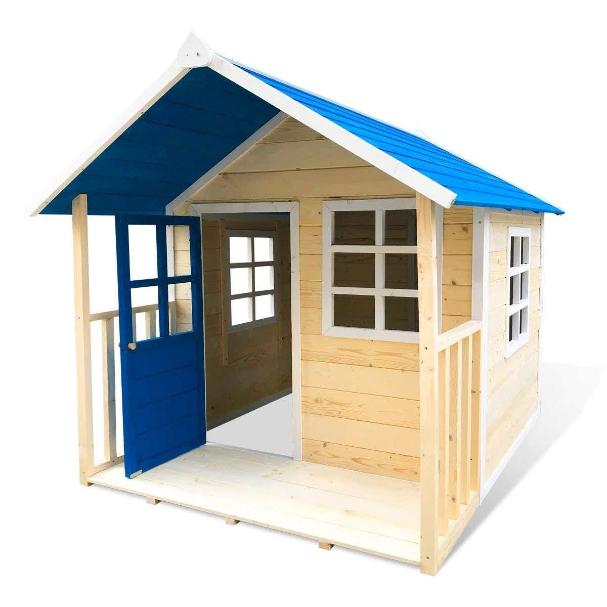 DS BD Wooden Kids Cubby House Hide and Seek Cubbies Playhouse