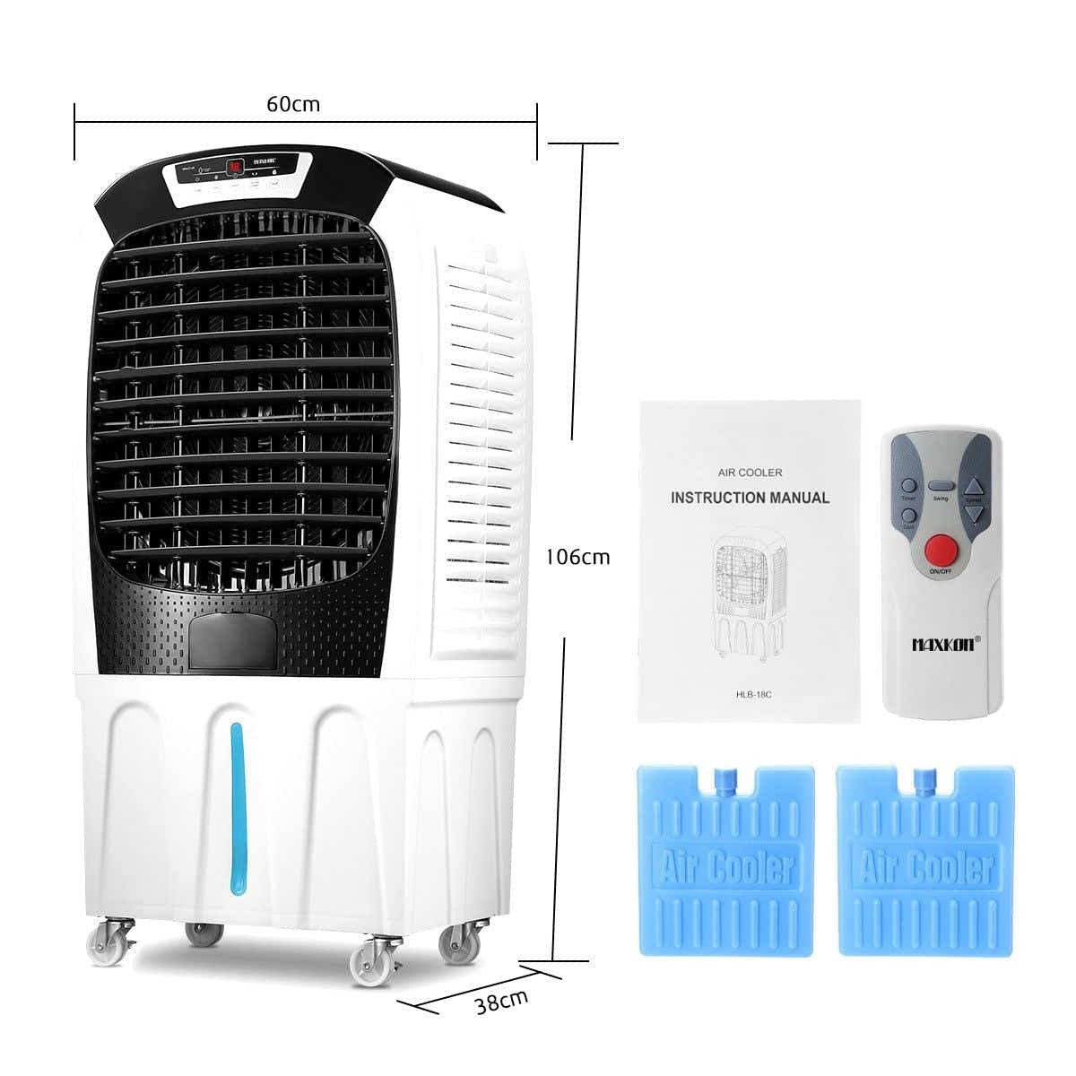 DS BD 50L Evaporative Air Cooler Conditioner Cooling Fan Remote Control