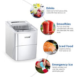 DS BD MAXKON Ice Maker Cube Machine 12KG Capacity Silver