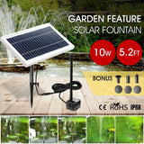 DS BD 10W Solar Powered Fountain Water Pump for Outdoor Garden Pond Pool