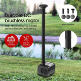 DS BD 10W Solar Powered Fountain Water Pump for Outdoor Garden Pond Pool