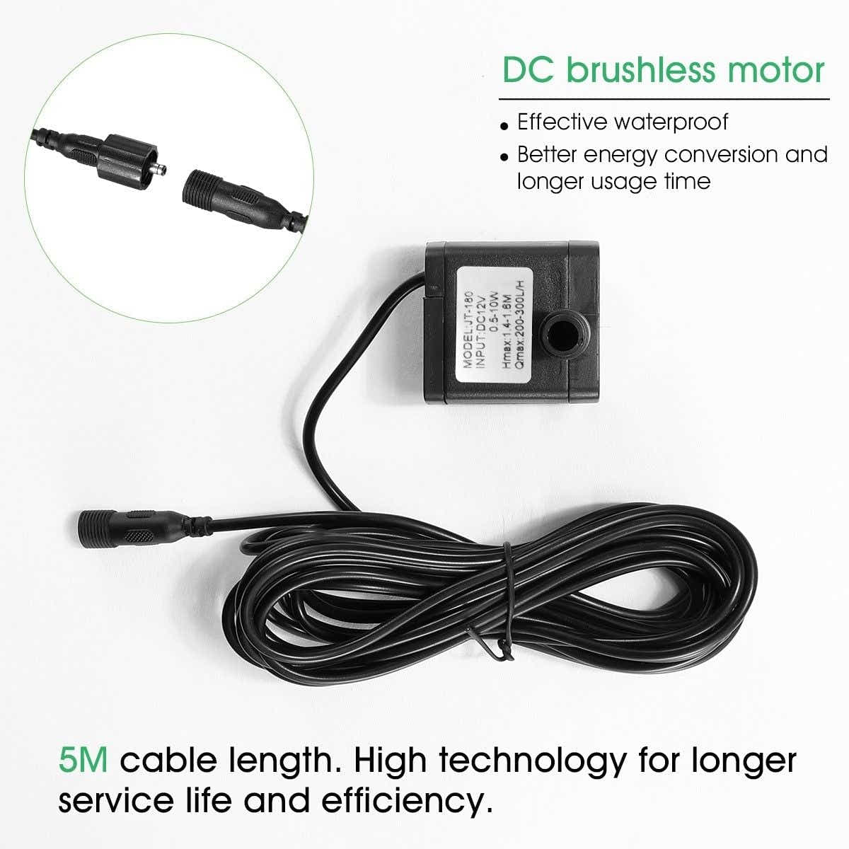 DS BD 10W Solar Powered Fountain Water Pump for Outdoor Garden Pond Pool