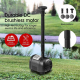 DS BD 5W Solar Powered Fountain Water Pump for Outdoor Garden Pond Pool