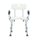 DS BD Medical Shower Chair Bathtub Bath Seat Stool with Back and Armrests