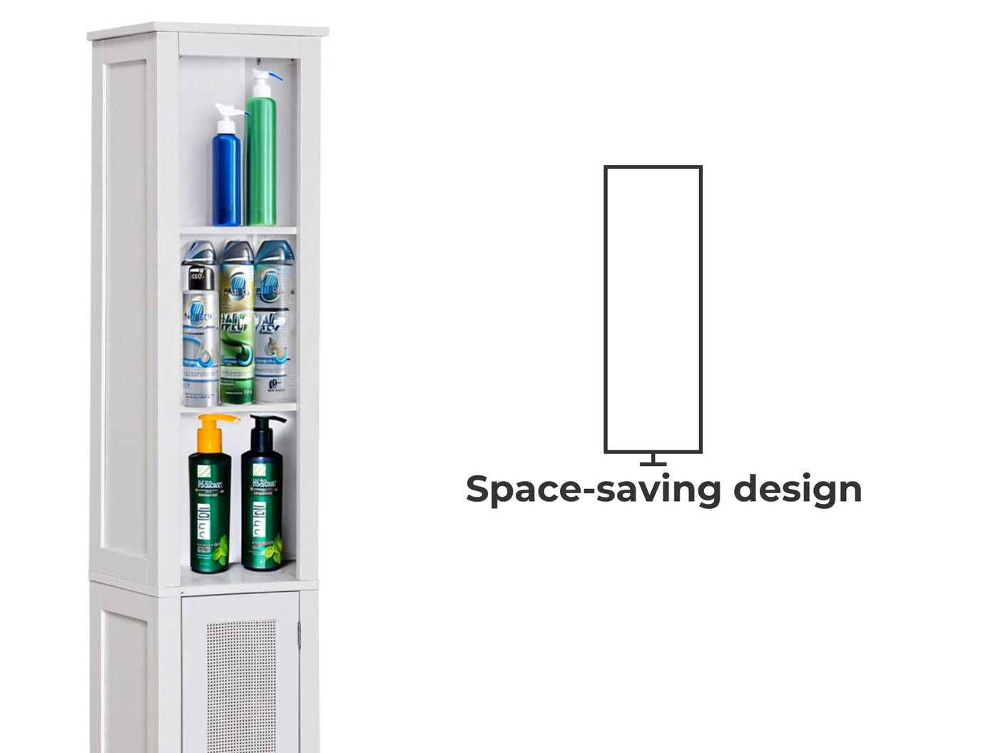 Rattan Tower Cabinet
