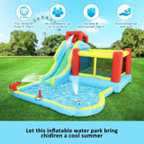 DS BD All In 1 Inflatable Water Park Slide Cannon Climbing Bouncer Castle