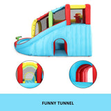 DS BD 8 In 1 Inflatable Water Park Slide Jumping Castle Soccer Goal with Cannon