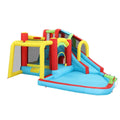 DS BD 8 In 1 Inflatable Water Park Slide Jumping Castle Soccer Goal with Cannon