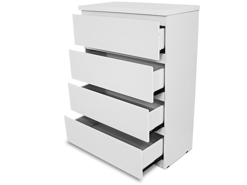 DS Tiko 4-Drawer Tallboy - White