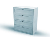 Lonna Steel 4-Drawer Tallboy - Mint