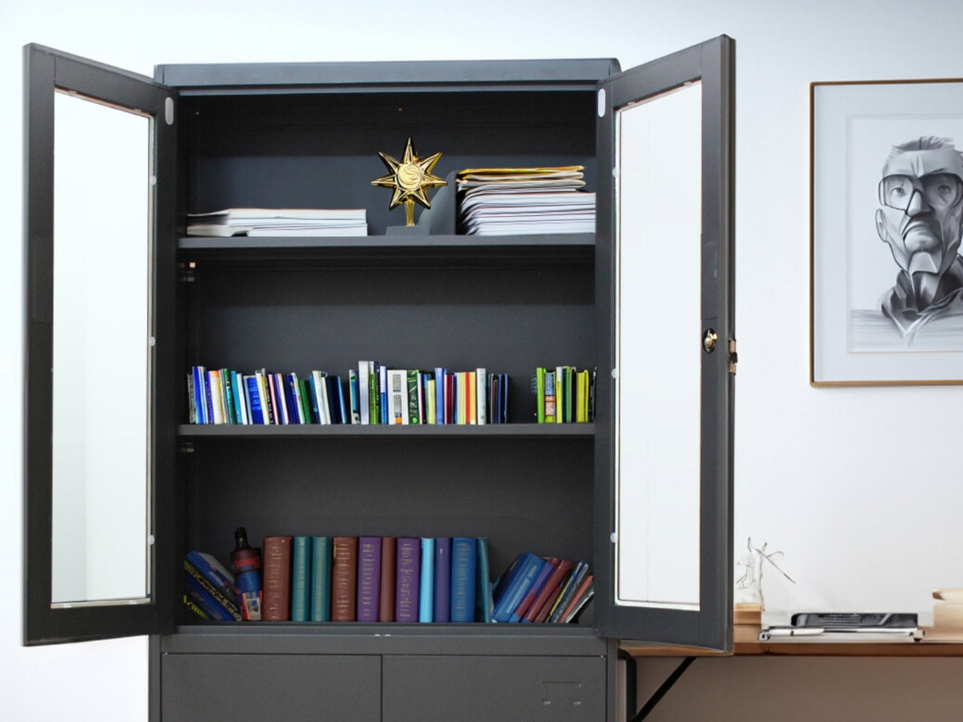 File Cabinet Half Display