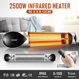 DS BD New Maxkon 2500W Carbon Fibre Infrared Heater Instant Heat Remote Control