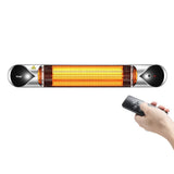 DS BD New Maxkon 2500W Carbon Fibre Infrared Heater Instant Heat Remote Control
