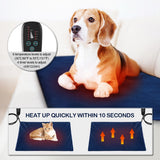 DS BD Heated Dog Cat Pad Puppy Electric Heater Blanket Pet Protection 60x45cm L