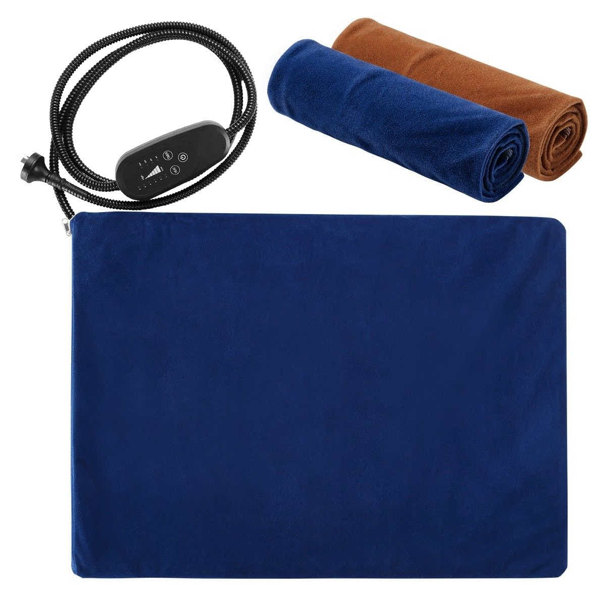 DS BD Heated Dog Cat Pad Puppy Electric Heater Blanket Pet Protection 60x45cm L
