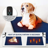 DS BD Heated Dog Pad Pet Cat Doggy Bed Puppy Electric Heater Mat XL 75x45cm