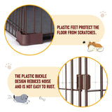 DS BD Dog Cage Cat Crate Doggy Kennel Puppy Playpen Enclosure House Toilet Tray