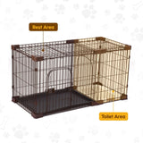 DS BD Dog Cage Cat Crate Doggy Kennel Puppy Playpen Enclosure House Toilet Tray