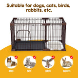 DS BD Dog Cage Cat Crate Doggy Kennel Puppy Playpen Enclosure House Toilet Tray