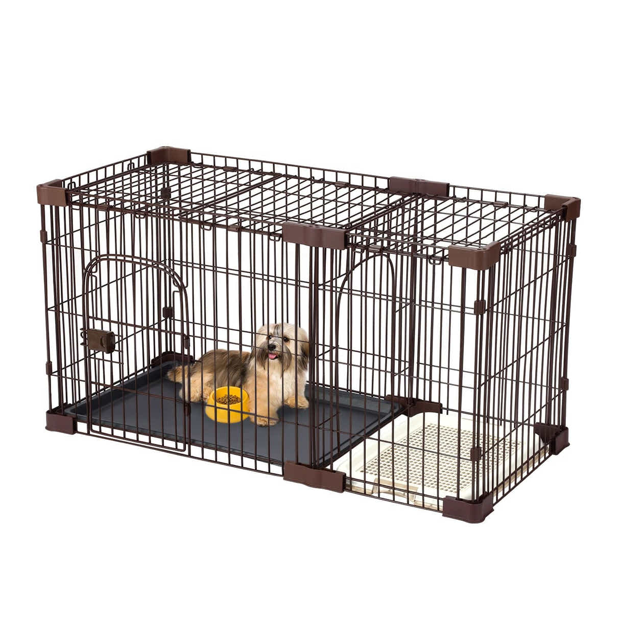 DS BD Dog Cage Cat Crate Doggy Kennel Puppy Playpen Enclosure House Toilet Tray