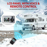 DS BD 12V 8KW Diesel Air Heater Kit RV Vehicle LCD Remote Control Black and Red