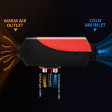 DS BD 12V 8KW Diesel Air Heater Kit RV Vehicle LCD Remote Control Black and Red