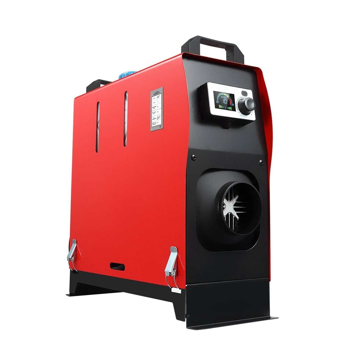DS BD 12V Diesel Air Heater All in One 8KW with LCD Remote Control Black and Red