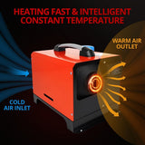 DS BD 12V Diesel Air Heater All in One 8kW Parking Remote Control Black and Red