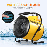 DS BD 2-in-1 3000W Electric Industrial Fan Heater Free Standing SAA Yellow