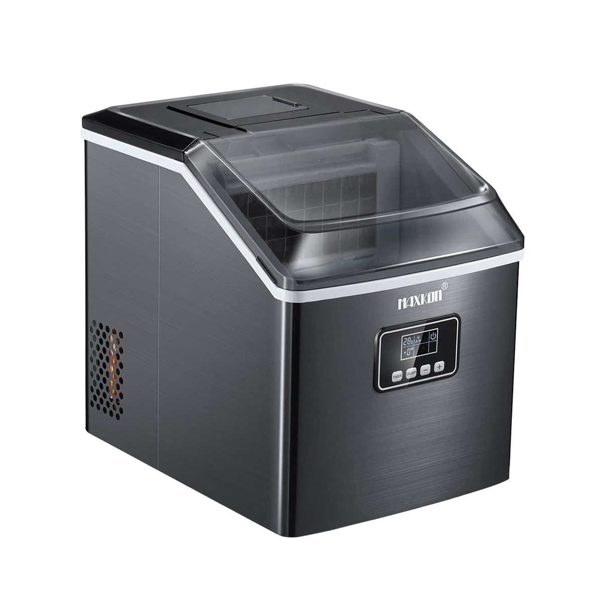 DS BD Maxkon 17KG Portable Commercial Ice Maker Stainless Steel Freezer Black