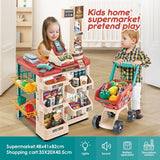 DS BD 48 Pieces Preschool Kids Pretend Play Shop Grocery Supermarket Trolley